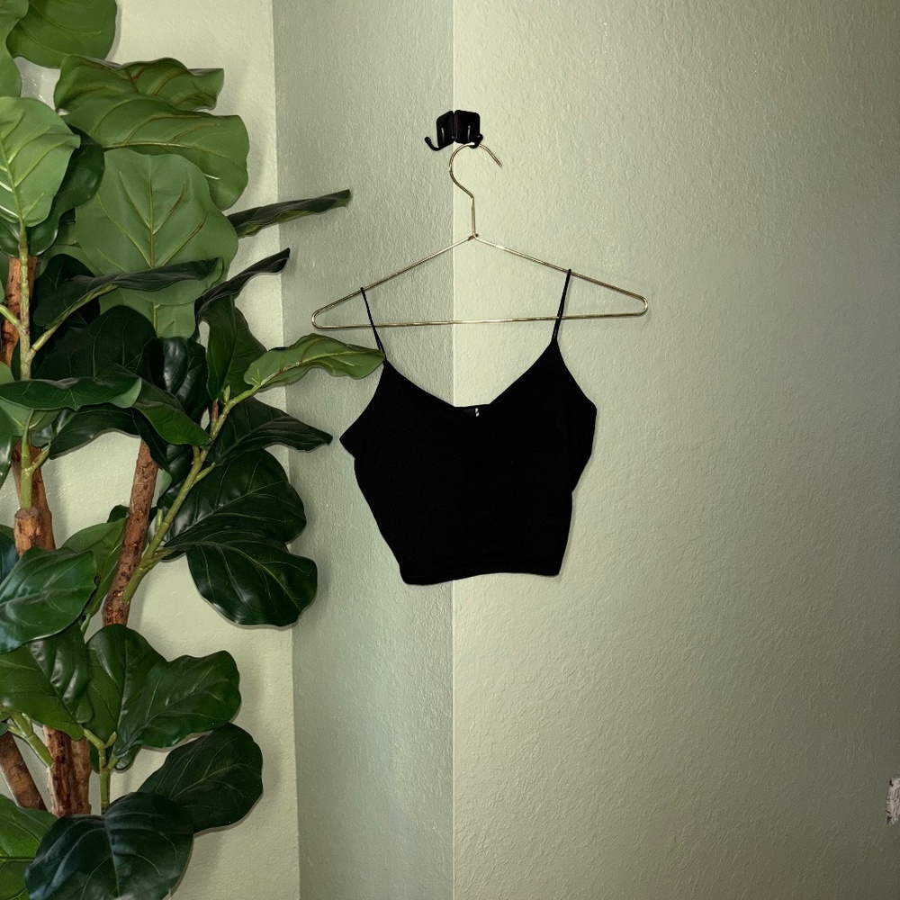 Black Spaghetti Strap Tank from Windsor